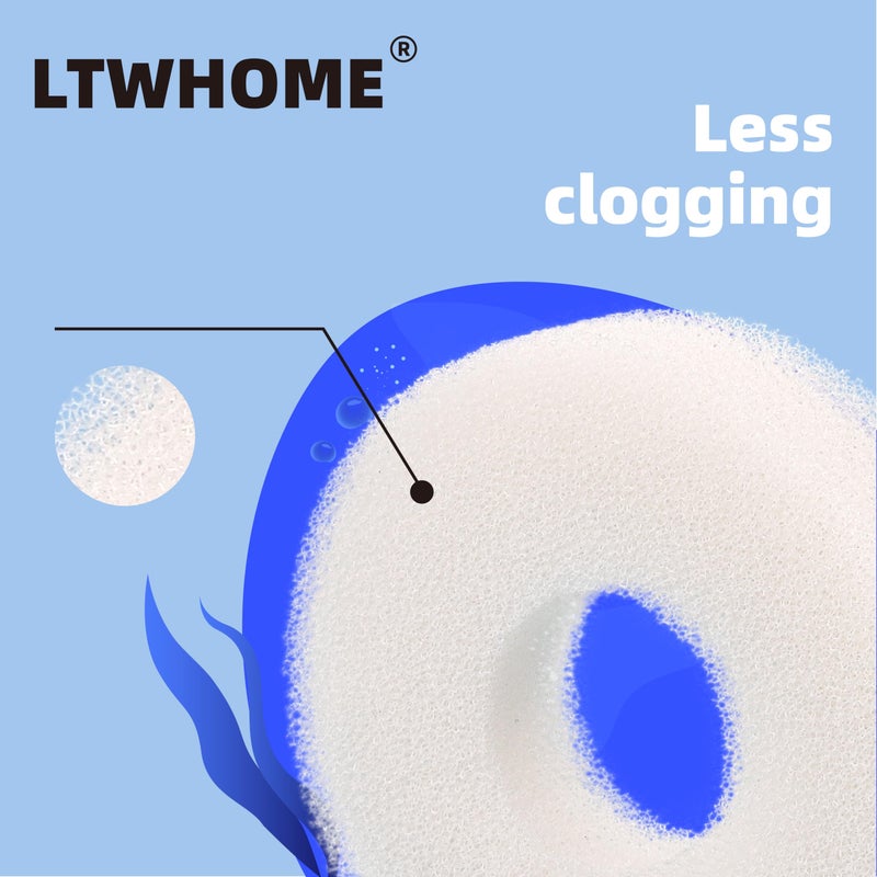 LTWHOME Compatiable Foam and Carbon Rings Fit for Biorb Filter Set/Service Kit (Pack of 16) - Image 3